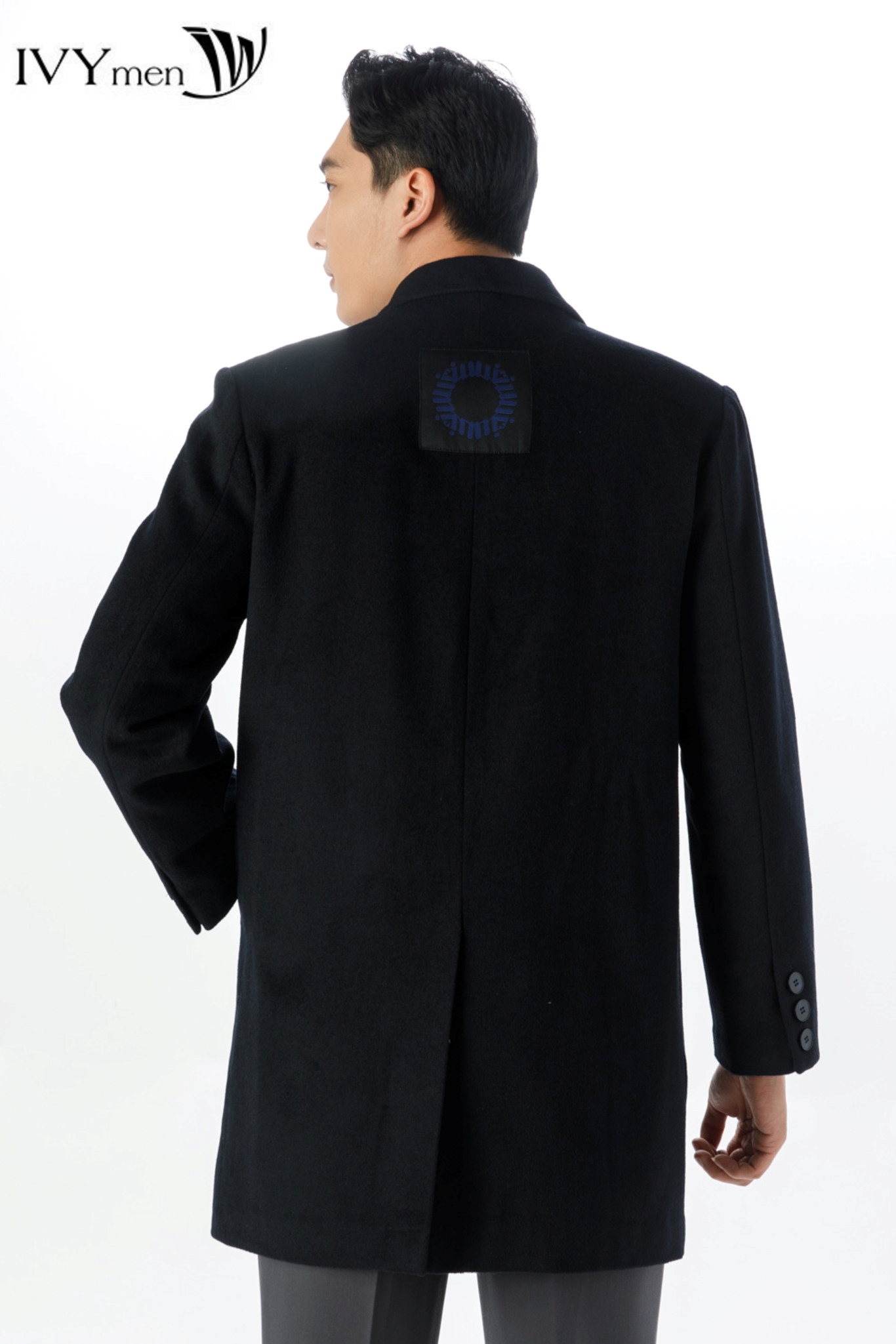 Áo khoác dạ dáng dài IVY moda MS 71E3076