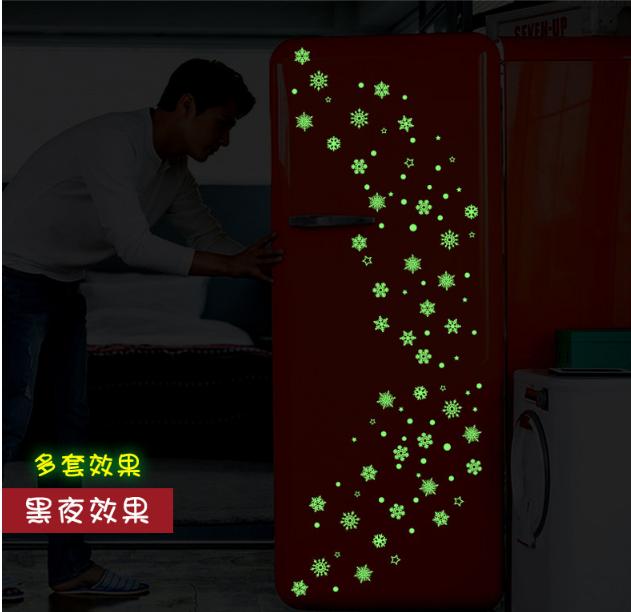 Decal trang trí Hoa Tuyết - Dạ Quang