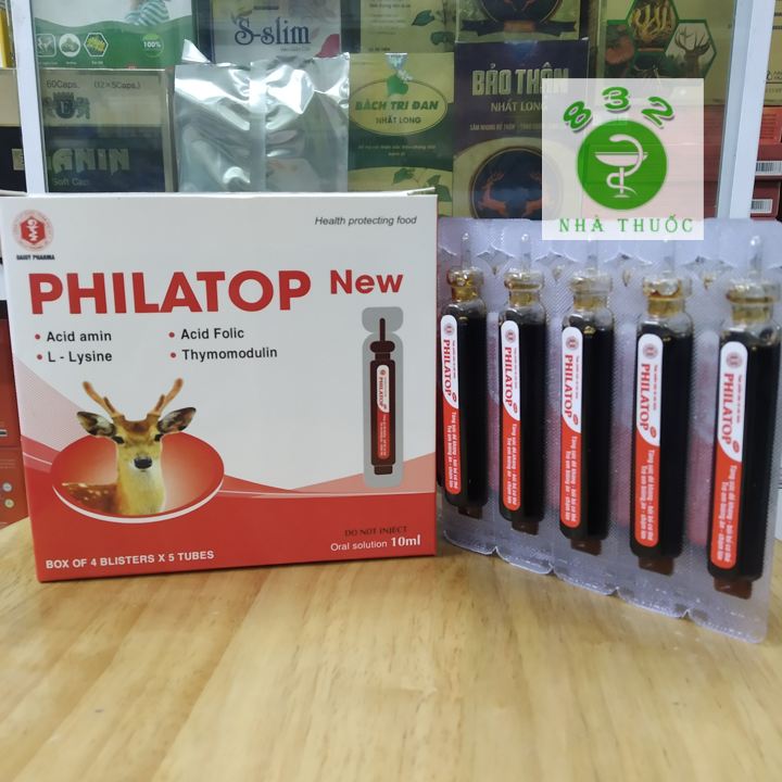PHILATOP New hộp 20 ống nhựa