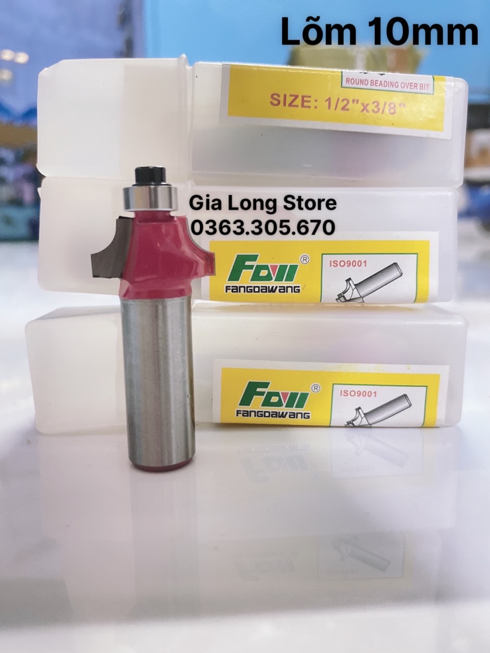 Mũi phay , mũi soi bo cột lõm 10mm
