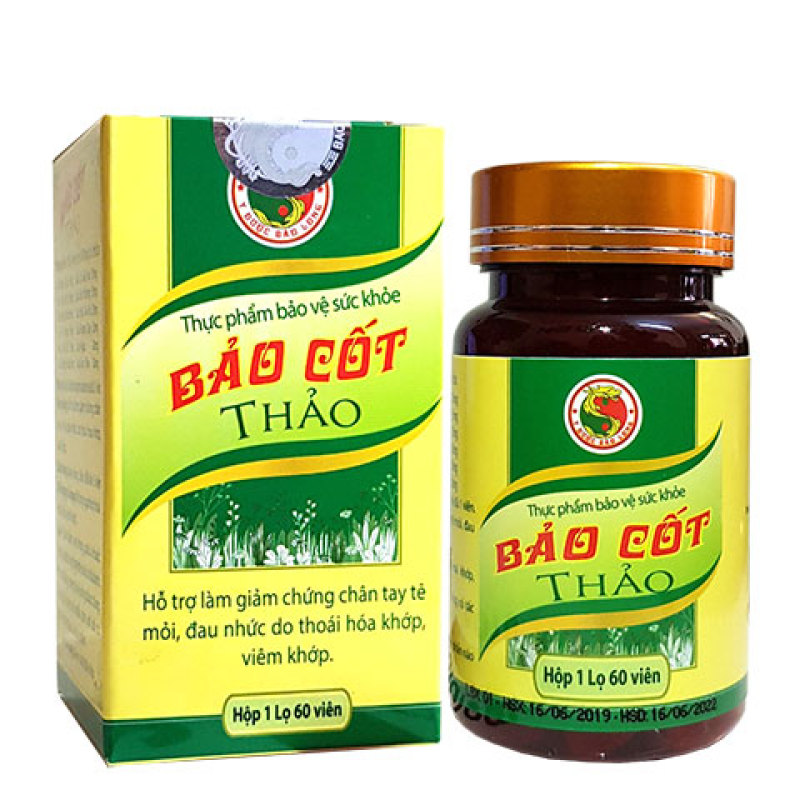 Bảo Cốt Thảo viên uống thảo dược hỗ trợ làm giảm đau nhức xương do thoái hóa khớp , viêm khớp giảm tê buốt chân tay cao cấp