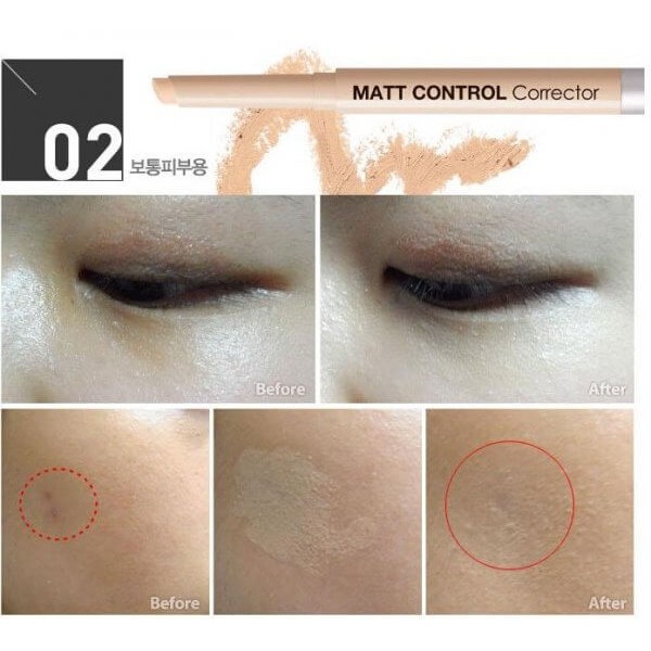 Bút Che Khuyết Điểm Dermacol Matt Control Make-Up Corrector 1g