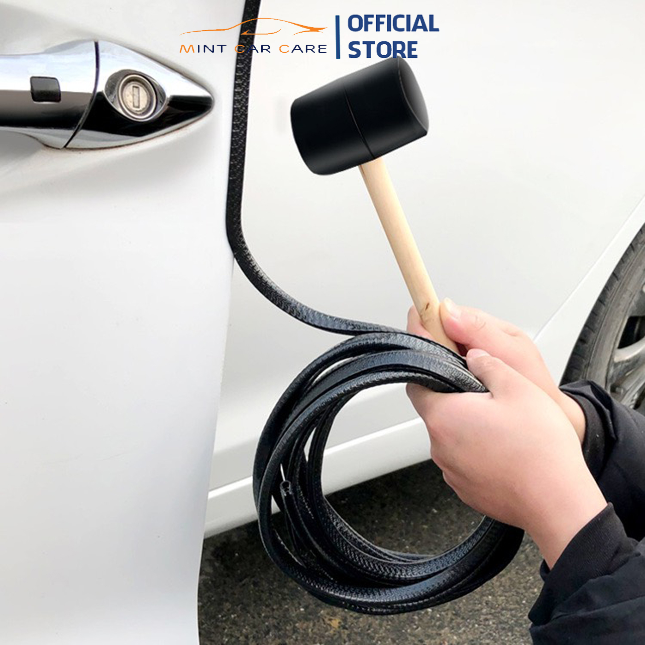 5m roll rubber flange steel core car door stickers sound proofing effective