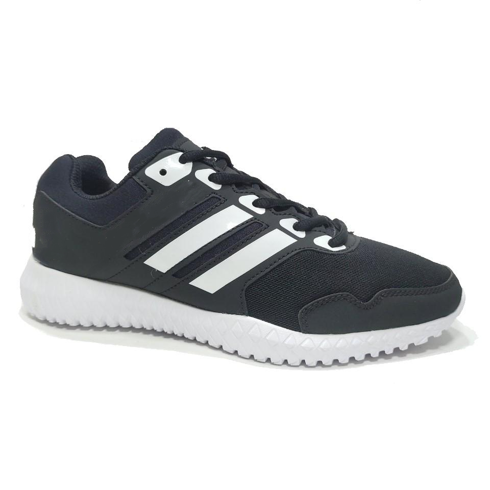 Giày nam - giày sneaker nam nữ size 35 đến 44 (đen sọc trắng 01)