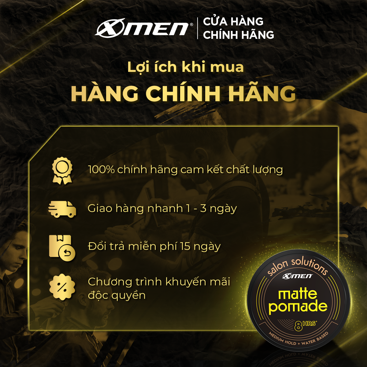 Matte Pomade Xmen Salon Solutions 70g