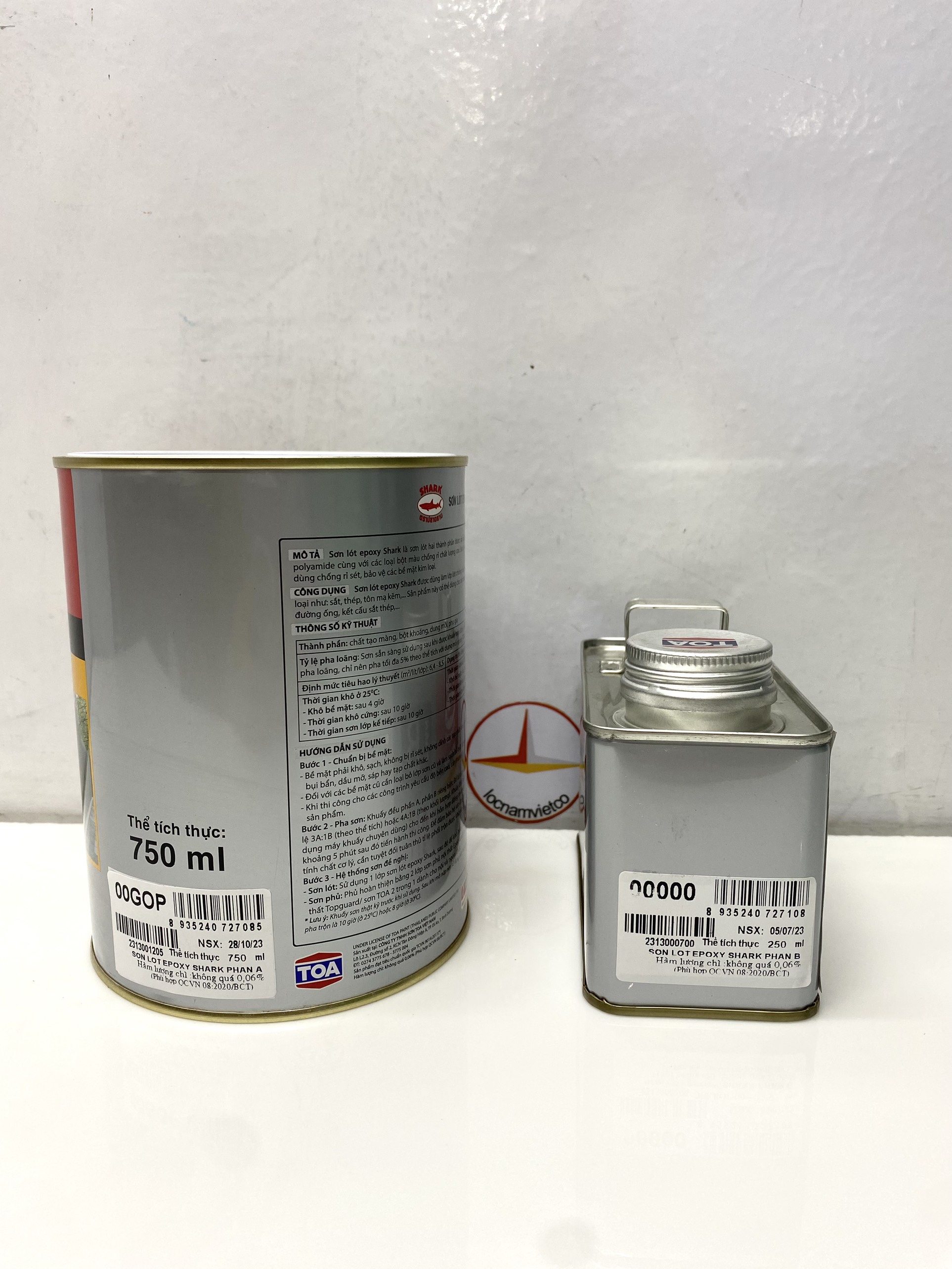 Sơn lót Epoxy Toa dành cho sắt kẽm - Sơn Shark 1L
