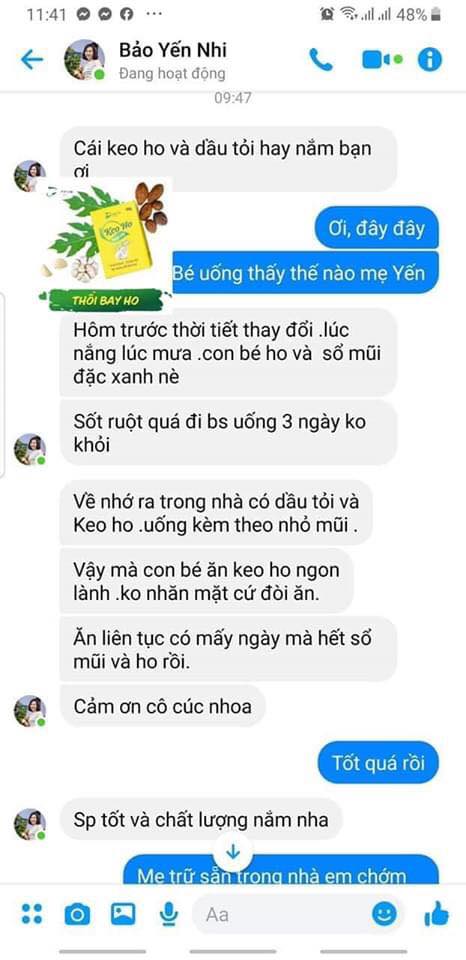 [HCM]Keo ho Diệp Chi - phổi khỏe giọng êm