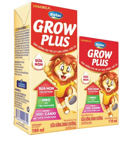 [Hoàn tiền 12%] Sữa Bột Pha sẵn Dielac Growplus đỏ 180ml
