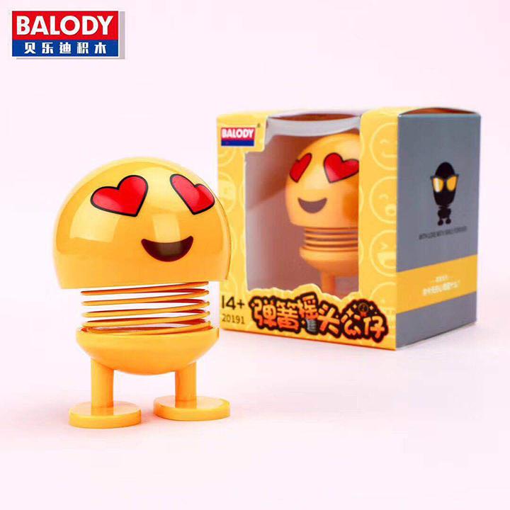 ( Mua 5 tặng 1 ) ĐƯỢC CHỌN MẪU - Lật Đật Icon Emoji Lò Xo Nhún Đồ Chơi Xả Stress