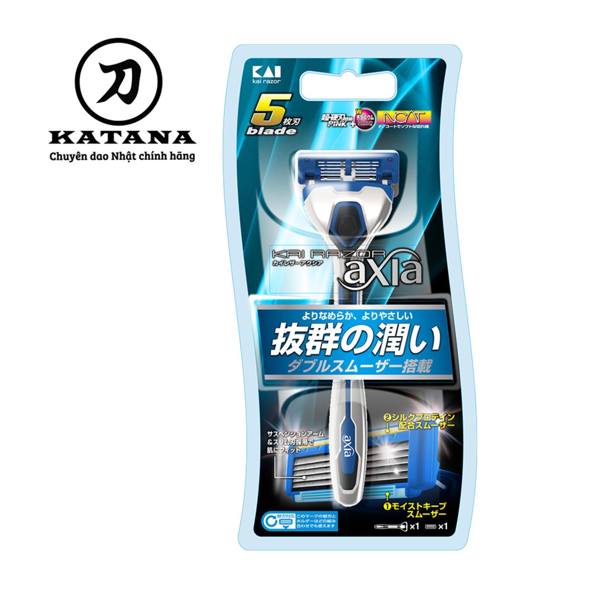 Dao cạo râu Nhật Bản 5 lưỡi cao cấp Axia