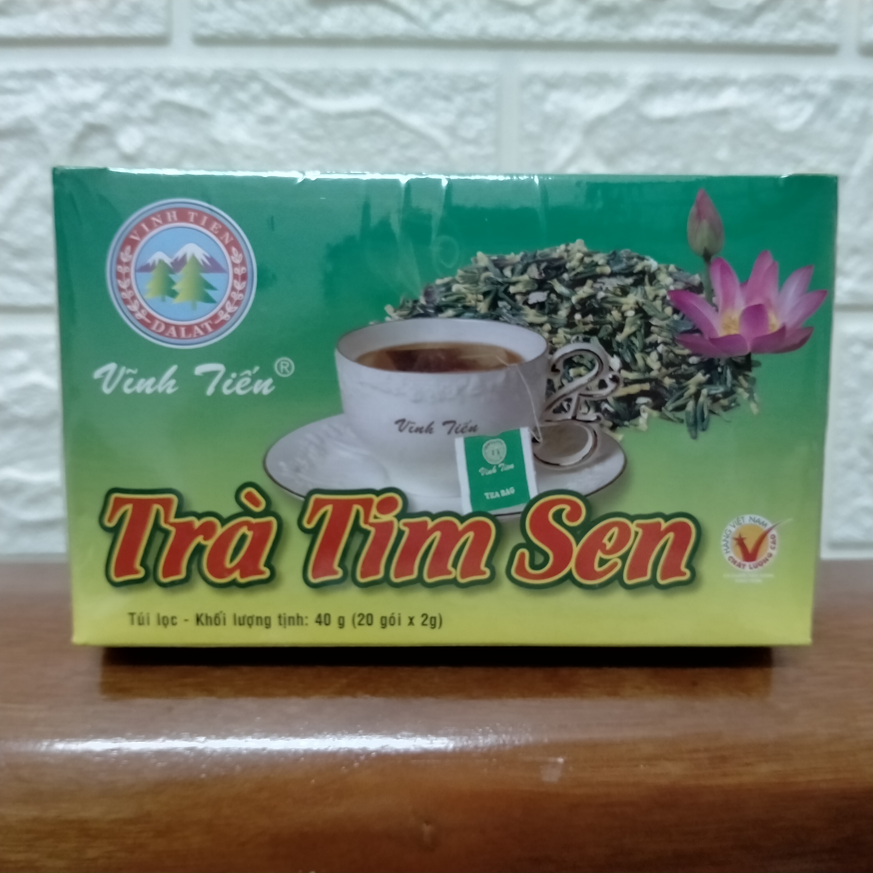 Trà tim sen vĩnh tiến ( 20 túi lọc x 2g )