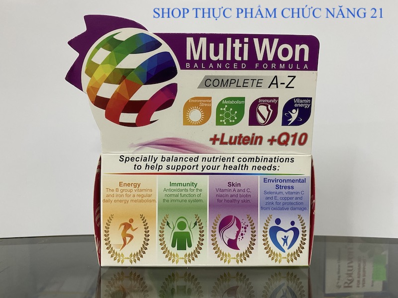 MULTI WON - Complete A- Z (With Lutein + Q10) - Chăm sóc sức khoẻ toàn diện.