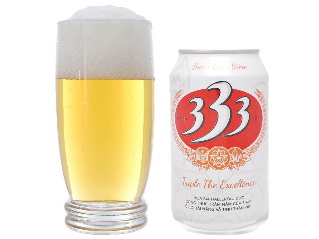 Thùng 24 lon bia 333 330ml