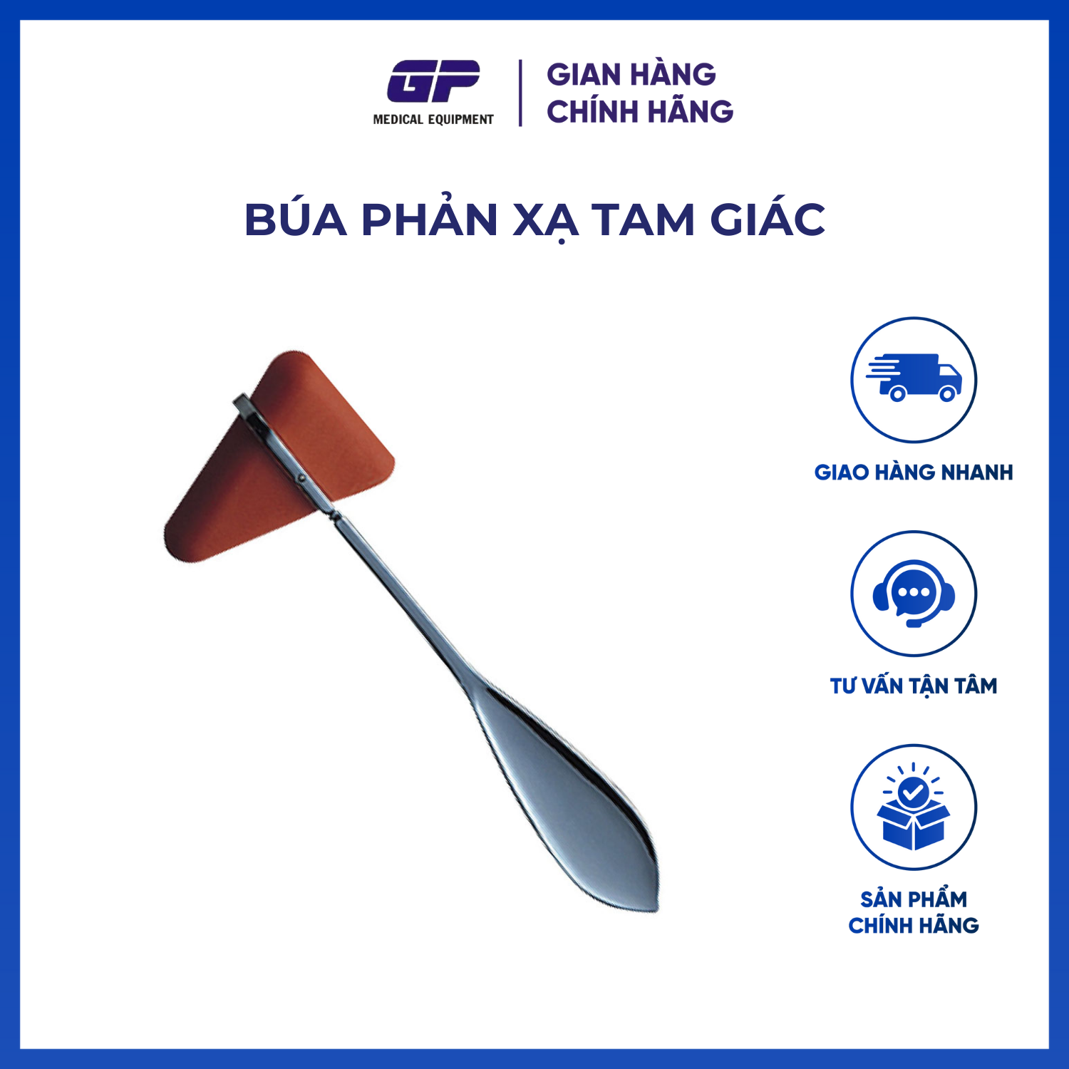 BÚA PHẢN XẠ TAM GIÁC CAO SU