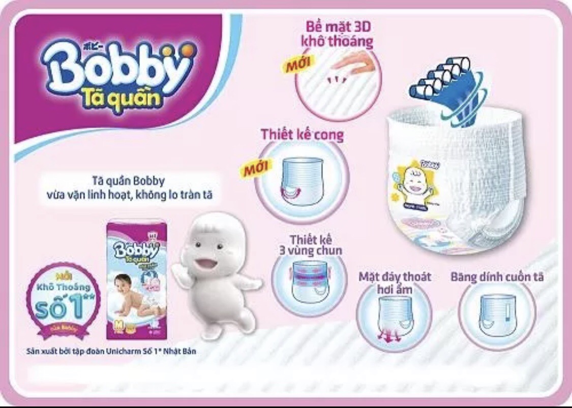 [TẶNG THÊM 6 MIẾNG] Miếng Lót Bobby NEWBORN1 (108 Miếng)