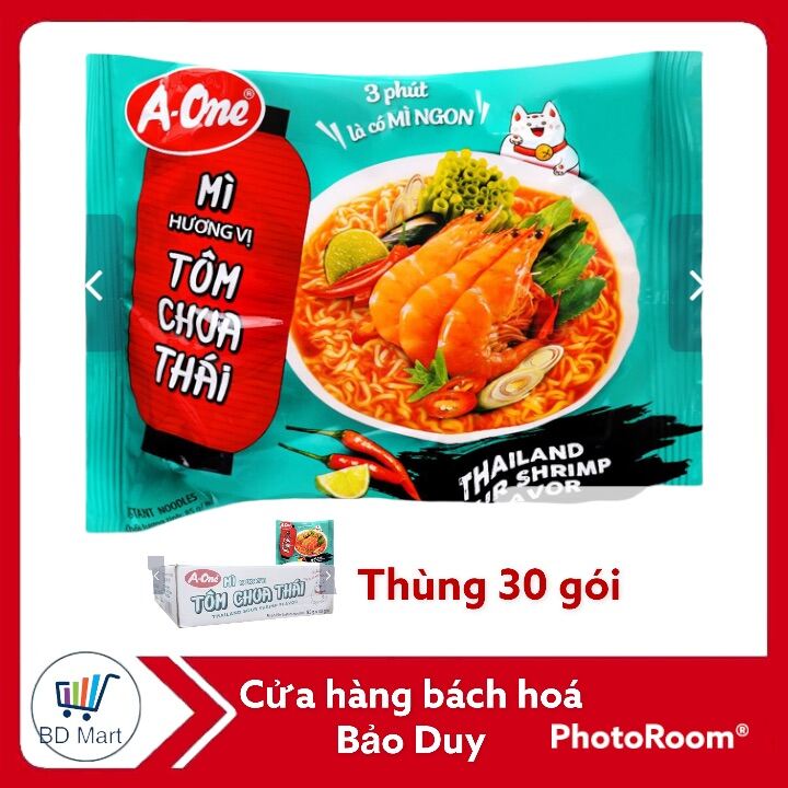 TH 30 GÓI MÌ A ONE TÔM CHUA THÁI 85GR - 26730