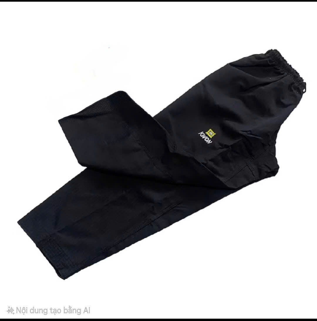 Võ phục Quyền TKD cho Nam trên 16t ( Cổ đen - Quần đen )