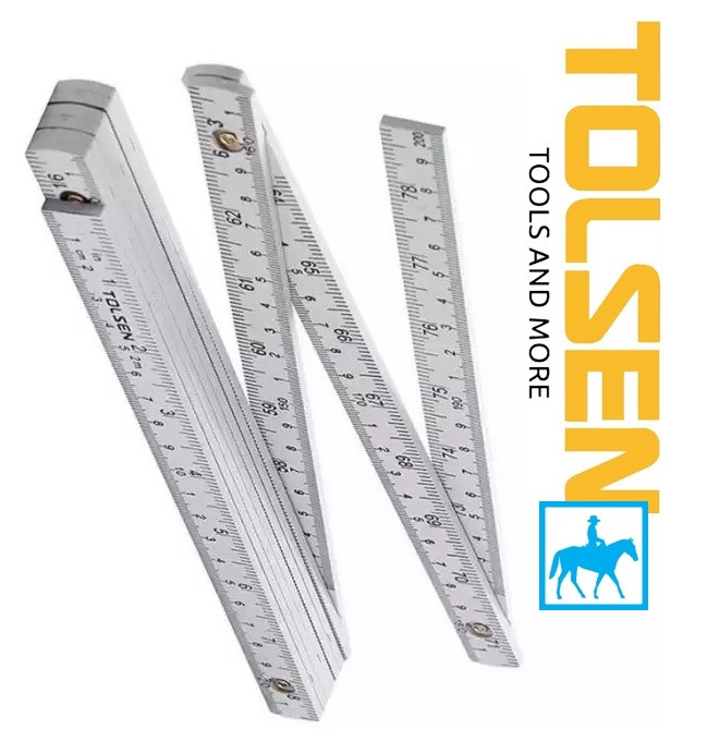 Thước xếp 2 mét folding ruler Tolsen 35047