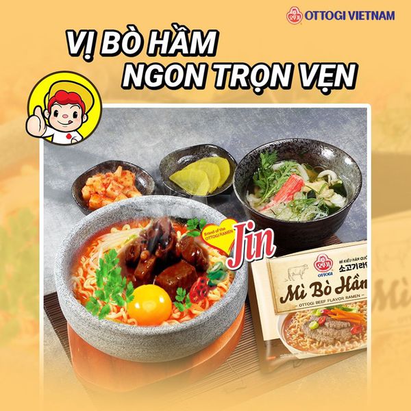 Mì bò hầm Ottogi gói 120g