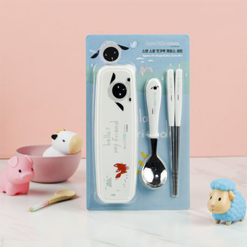 Bộ muỗng đũa tập ăn cho bé STENLOCK (Chính hãng Hàn Quốc)