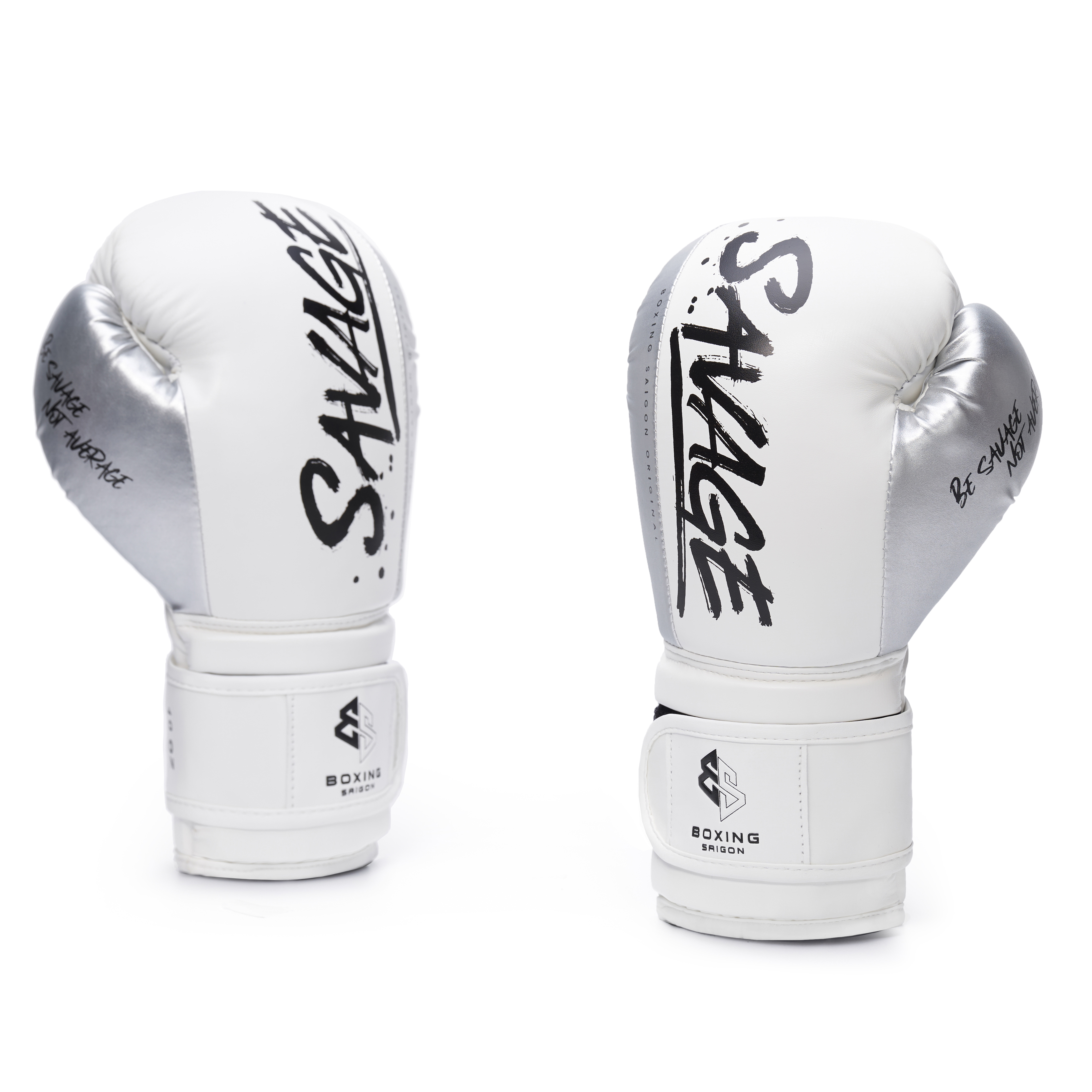 Găng tay Boxing Saigon Savage - White/Black