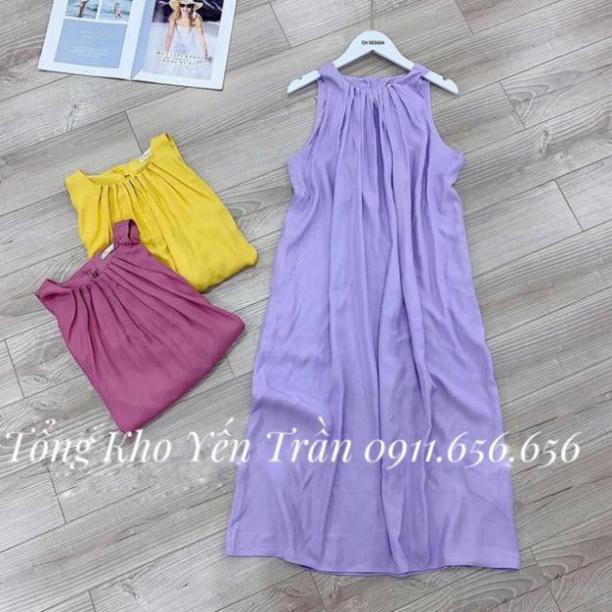 Váy đũi yếm Đầm Suông- Maxy đũi chất đũi lụa hàng đổ shop