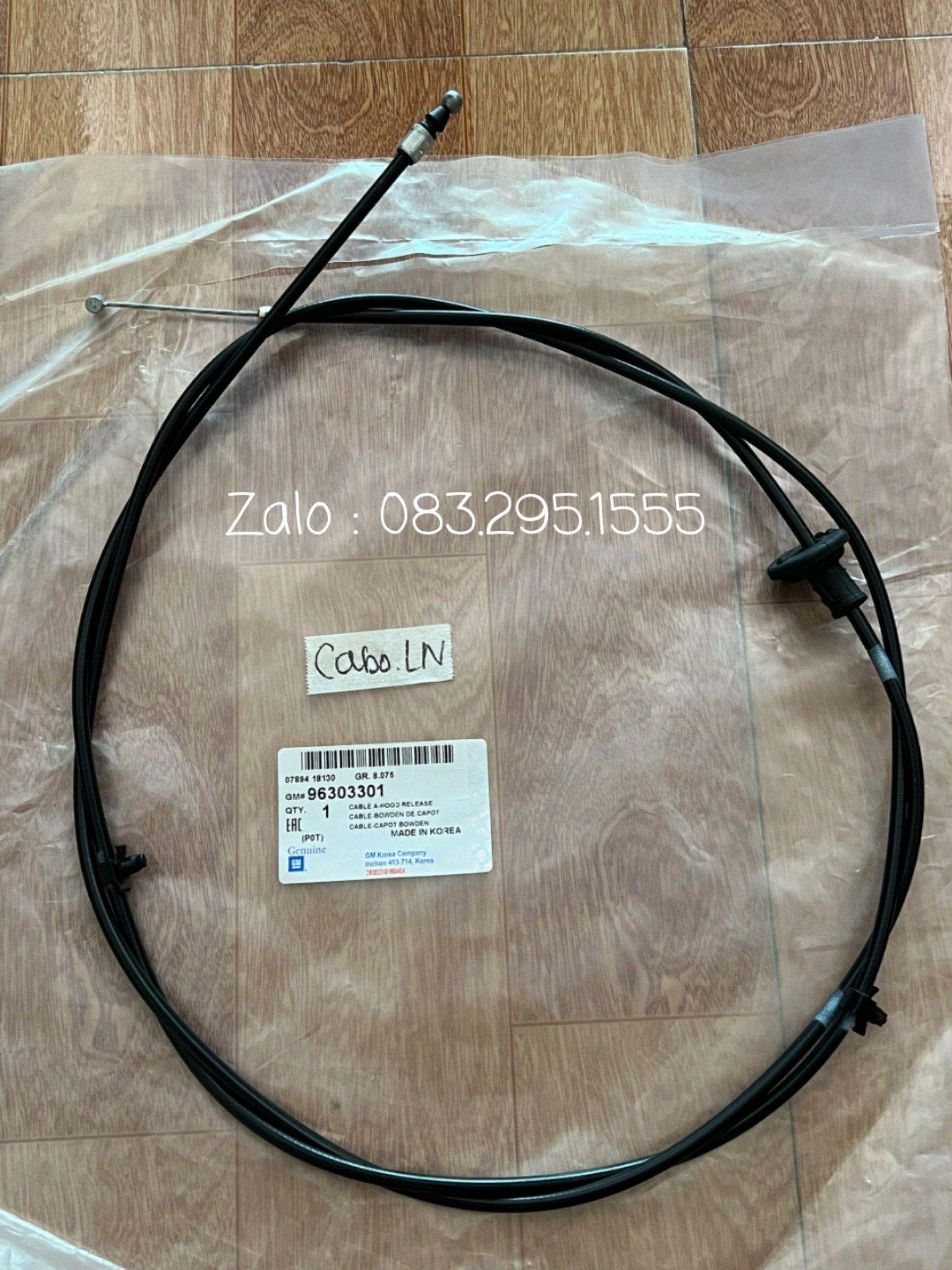 Dây mở nắp capo Lanos ( dây giật nắp ca bô , xịn, Lh 0832951555 )