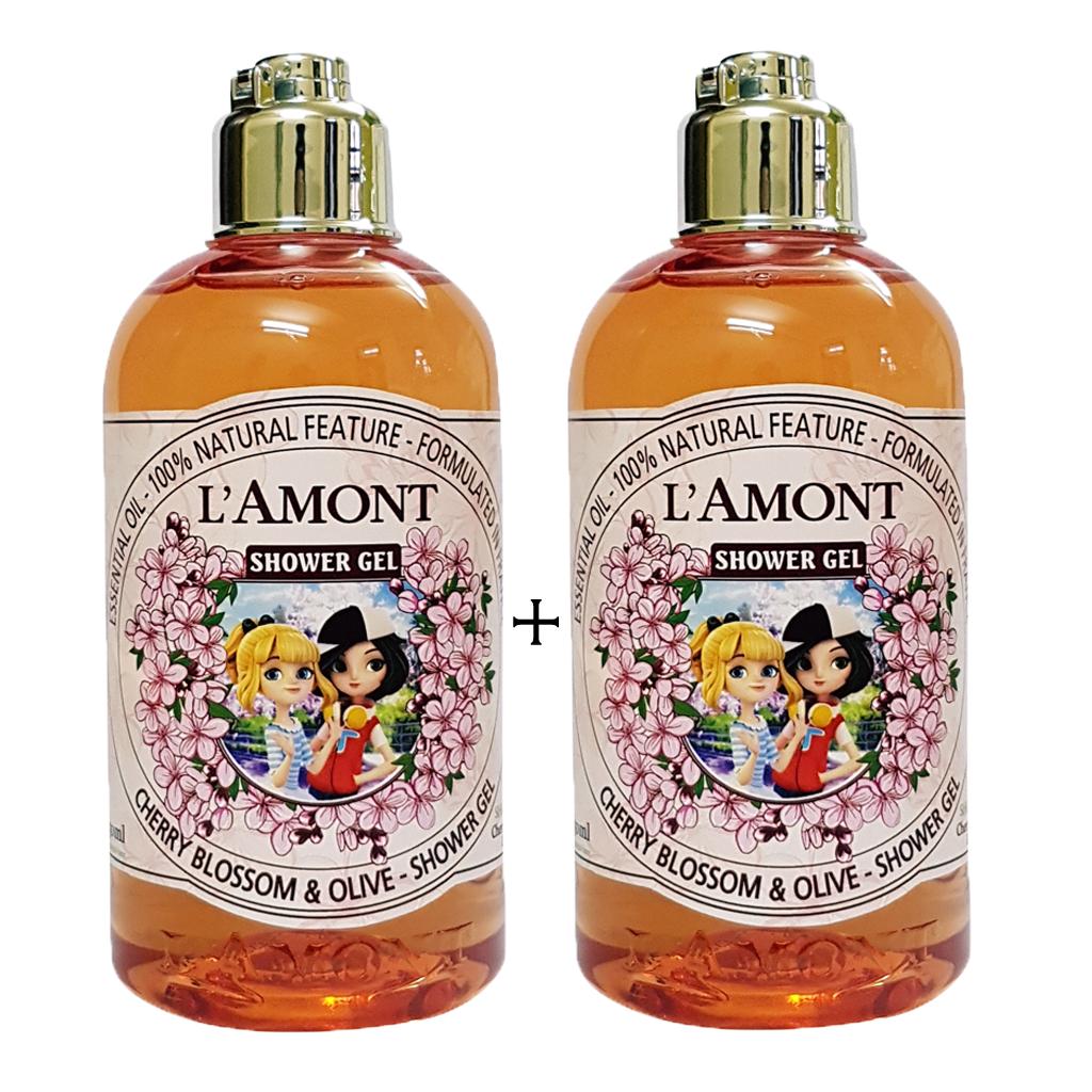 2 chai Sữa Tắm Cho Bé LAmont En Provence Hương Hoa Anh Đào - 250ml/chai
