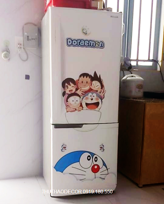 [HCM] Decal Dán Tủ Lạnh DOREMON (MÂY) - THUTHAODECOR
