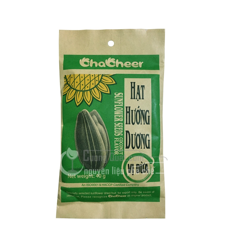 (Combo 20 gói) Hướng dương Chacheer Vị dừa Nhập khẩu