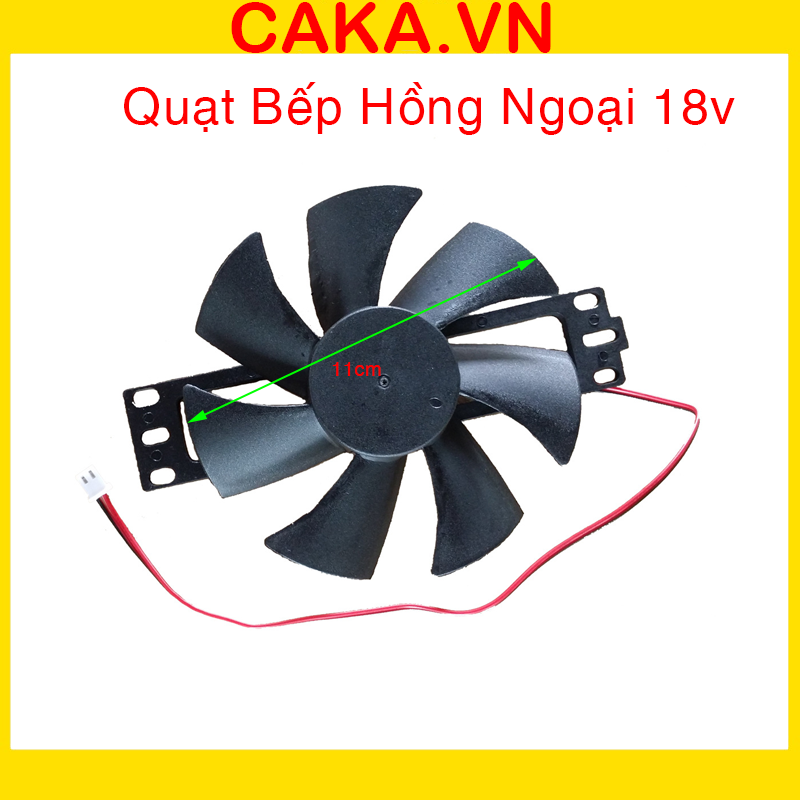 Quạt hồng ngoại 18v 11cm - quạt bếp từ 18v loại lớn