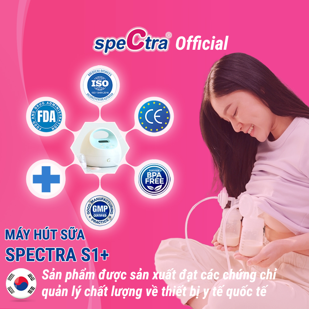 Máy Sữa Điện Đôi Spectra S1+ – Dòng Hospital Grade, Bền Bỉ, Êm Ái, Bảo Hành 2 Năm