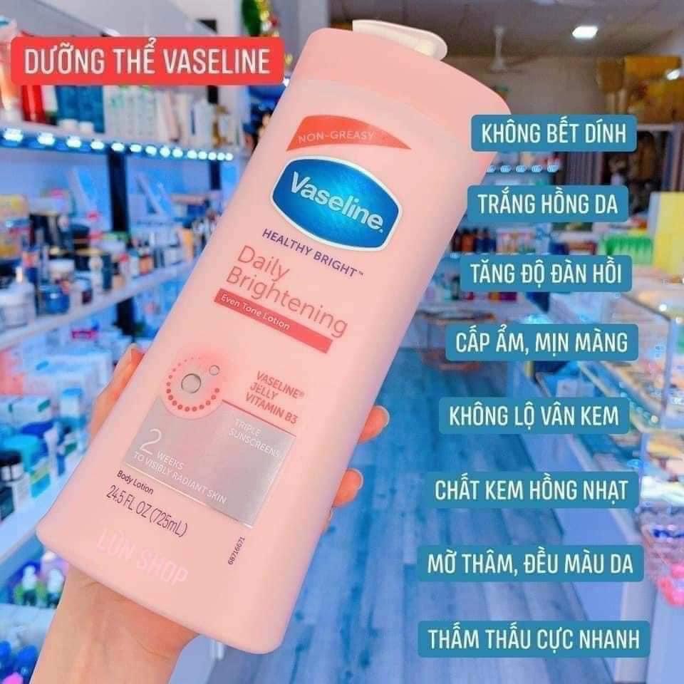 Dưỡng Thể Trắng Da Vaseline 725ML
