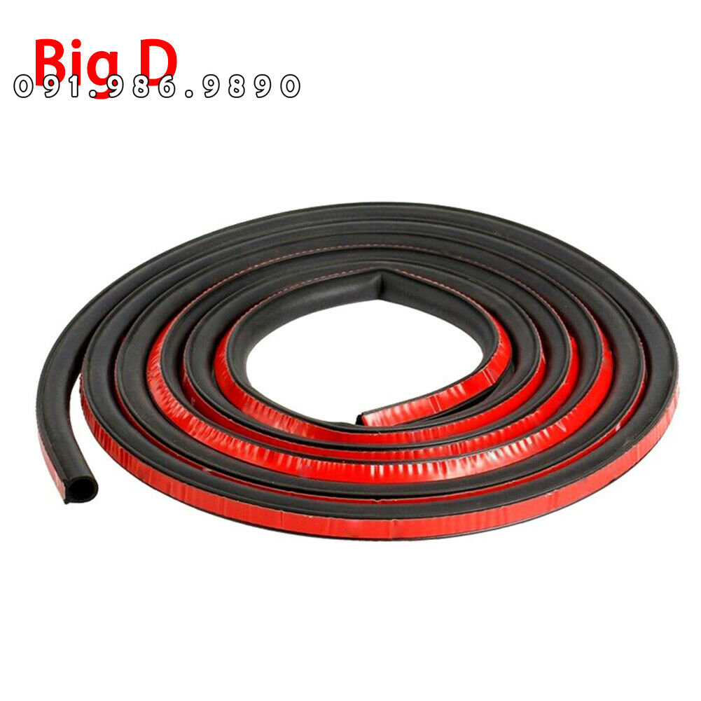 Cuộn 5 m Gioăng cao su chữ D nhiều kích thước loại D 10, D 12, D 15 với keo 3M siêu dính - chống ồn chống bụi hiệu quả