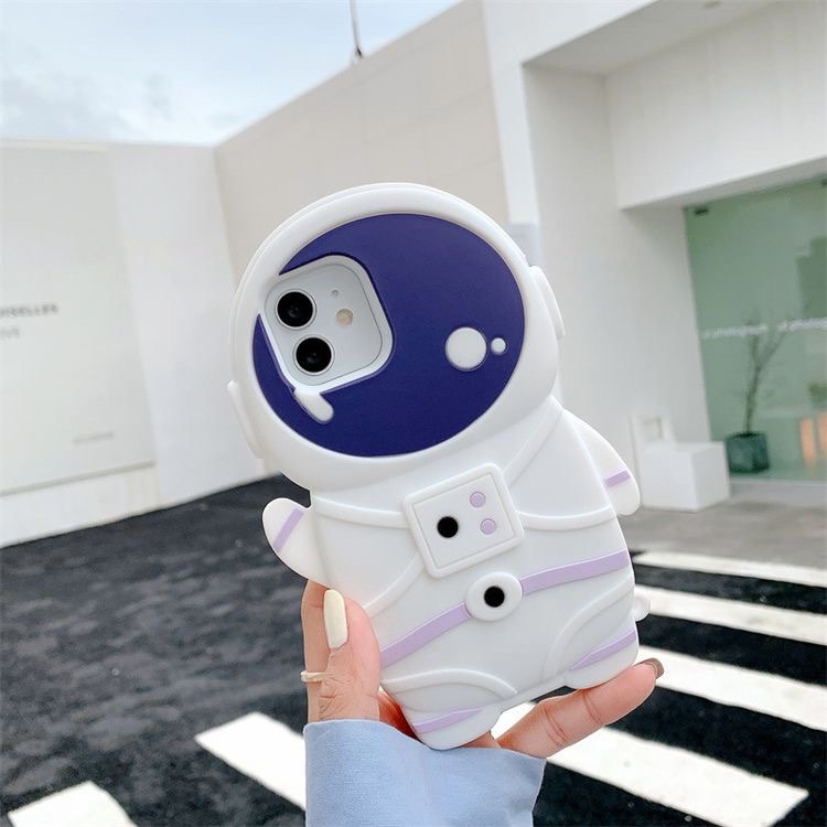 Ốp iphone full viền silicon spaceman