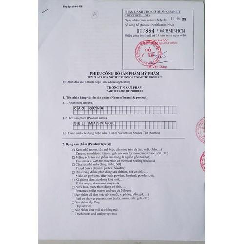 Kem tan mỡ Cao gừng lá rừng