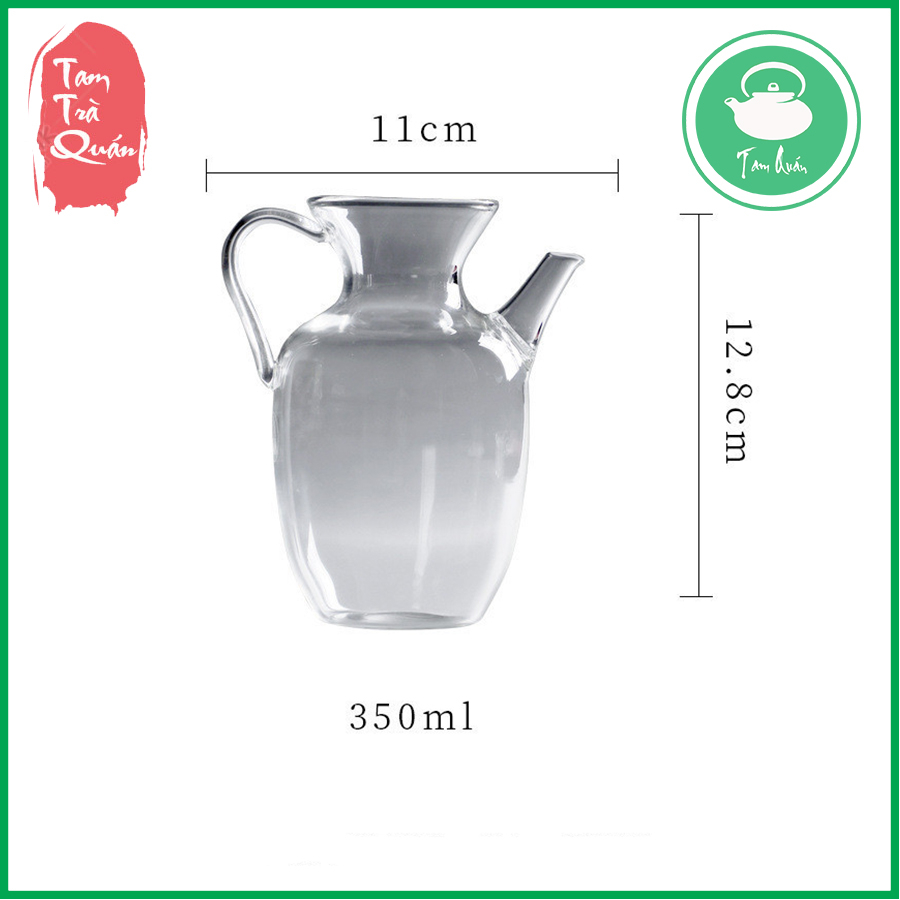 Tống pha trà dạng ấm quả lê 350ml (không nắp)  Dụng cụ pha trà