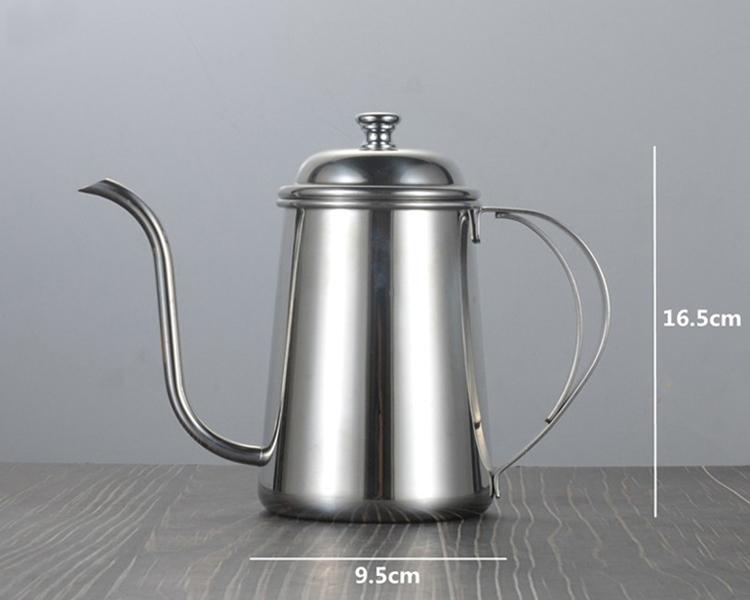 Ấm Bình Đun Nước Pha Cà Phệ Pour Over (Drip) 650ml Inox SUS304