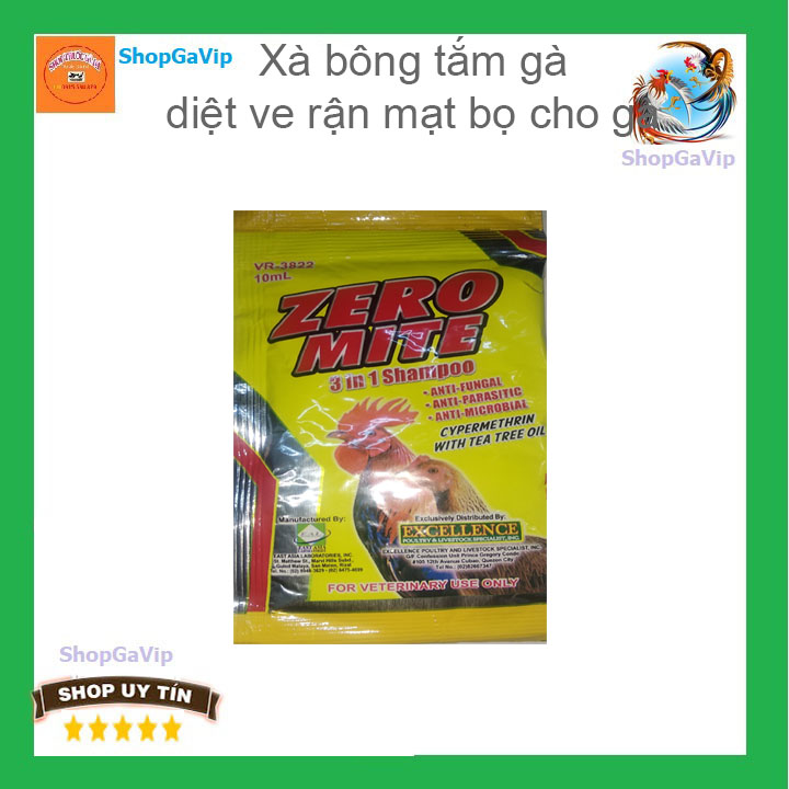 Zero mite xà bông tắm gà đá [ShopGaVip]