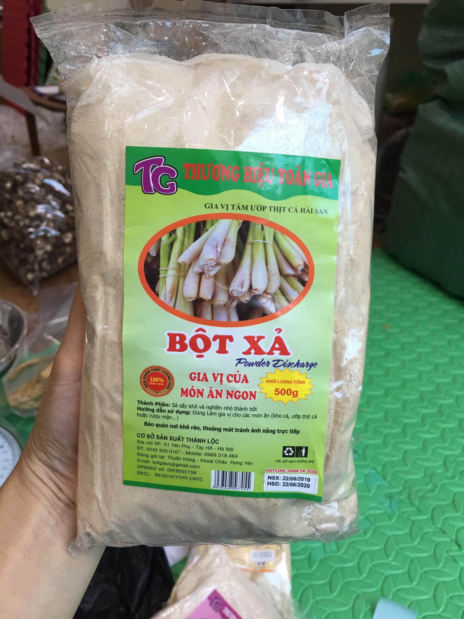 Bột Sả Nguyên Chất (Gói 500g)