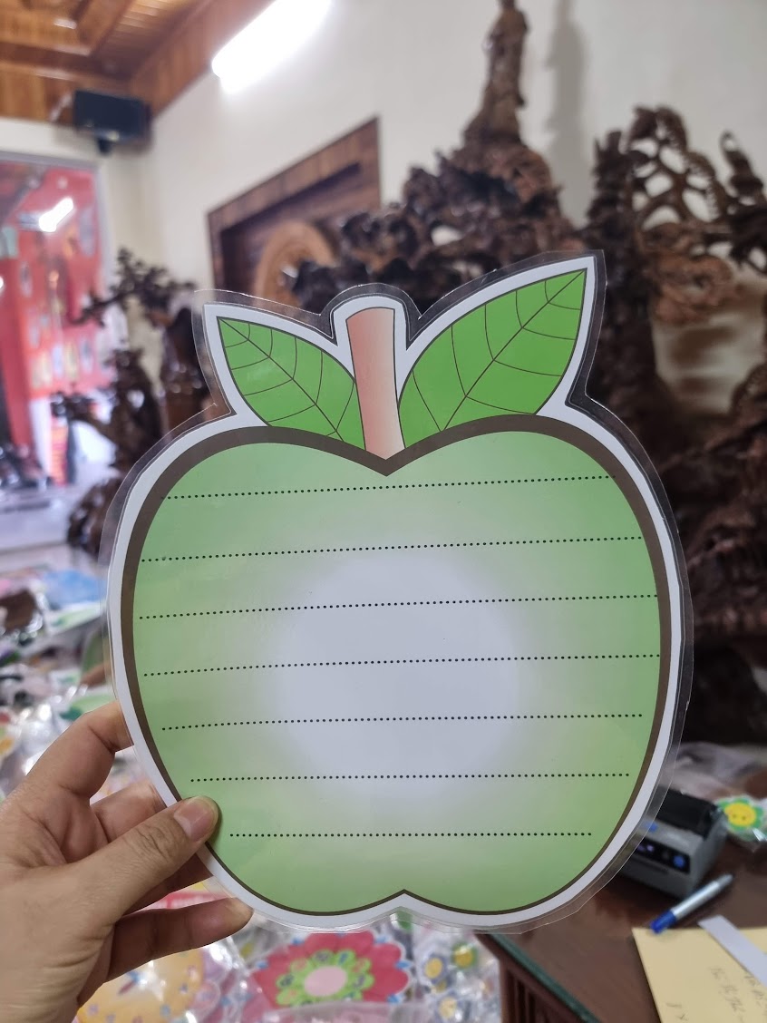 Quả táo (Cỡ A4, A5) sau có nam châm lá.