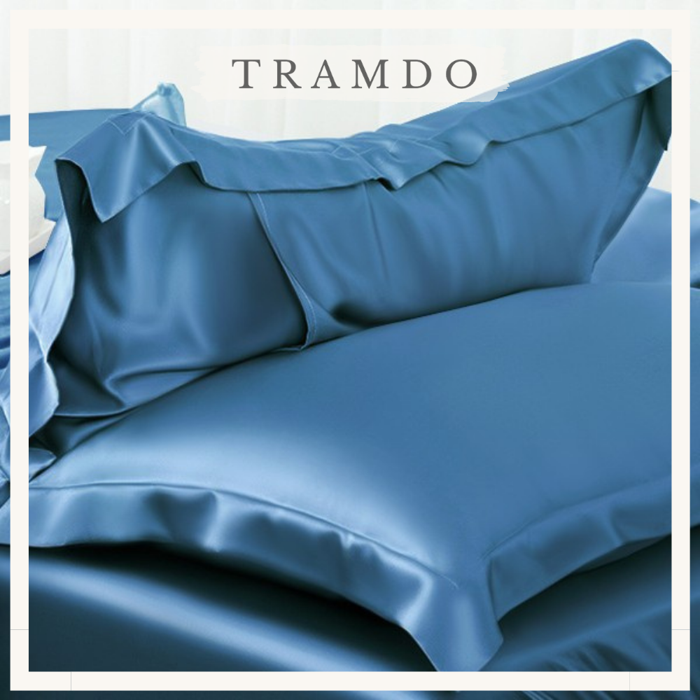 Vỏ Gối Nằm TRAMDO BEDDING 50x70cm Lụa Satin Silk (nhiều màu)