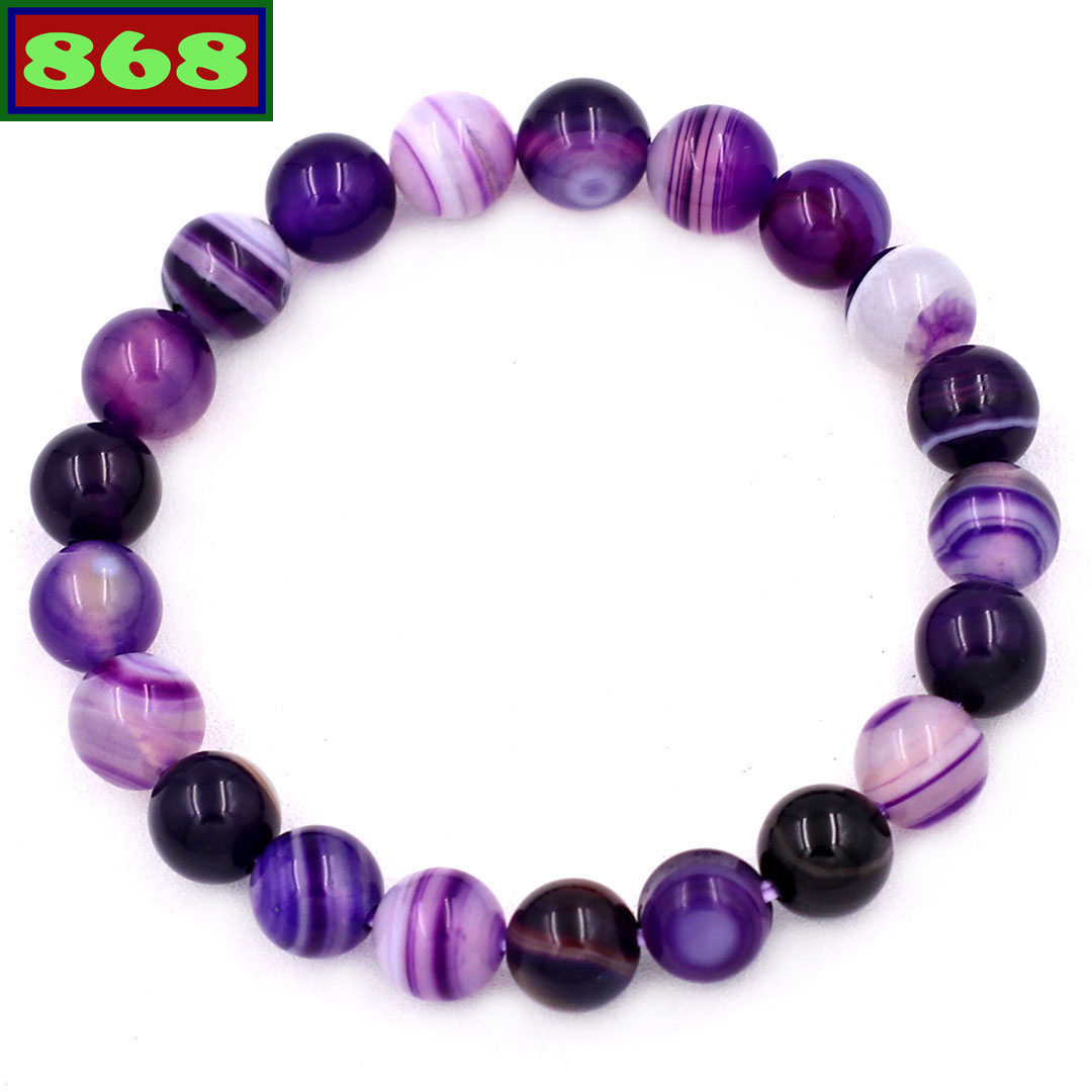 Hand chain amethyst stone stripe 8 Cup 21 beads CTTATS821, bracelet beads chain, bracelet male and female, chain bracelet, necklace chain Feng Shui