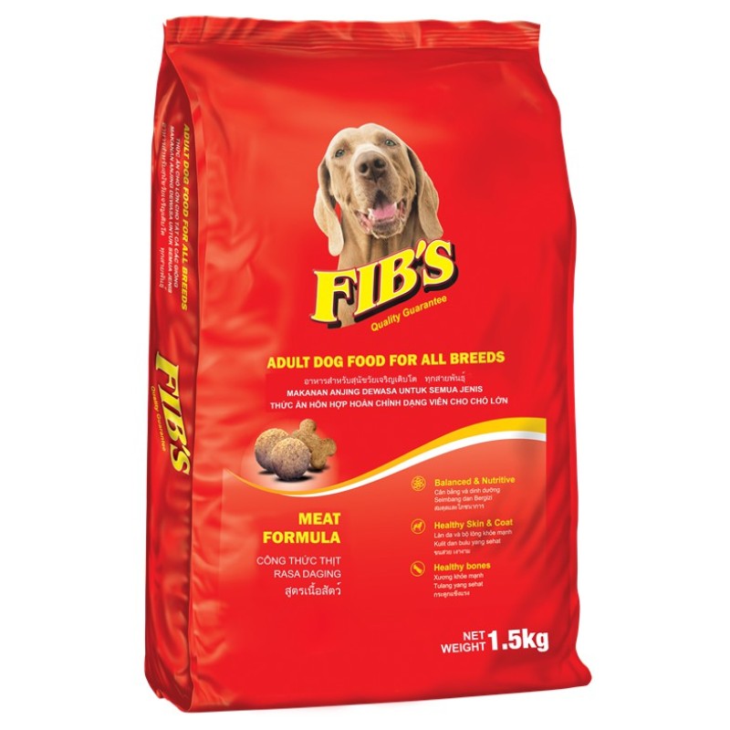 [Gói Lớn] Thức ăn cho chó trưởng thành Ganador Fibs 1.5kg | Hạt Fibs Cho Chó