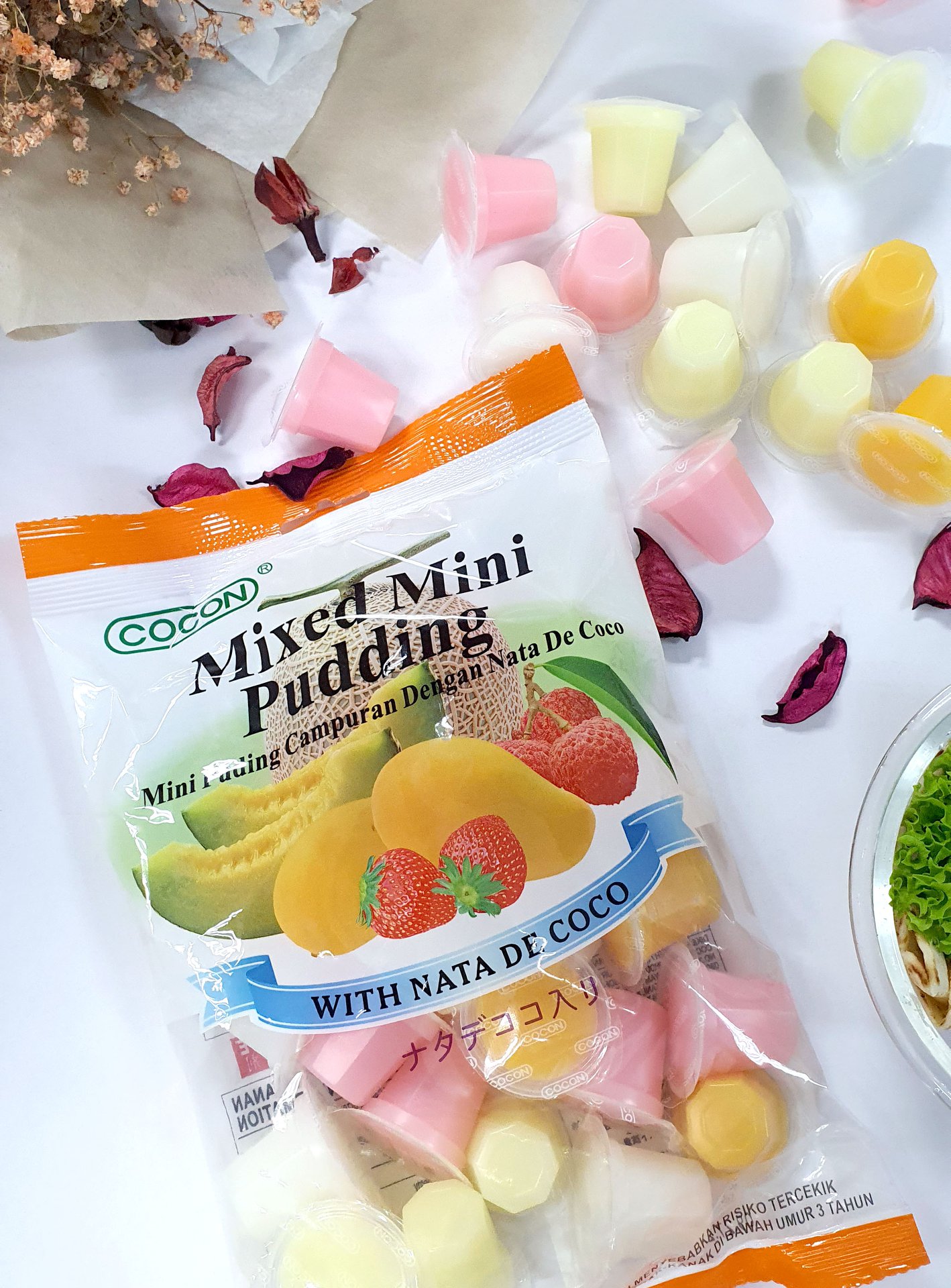 Combo 3 Gói Thạch Rau Câu Trái Cây Cocon 375g (375g x 3gói)