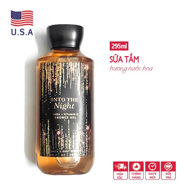 Sữa tắm bath & body works into the night 295ml