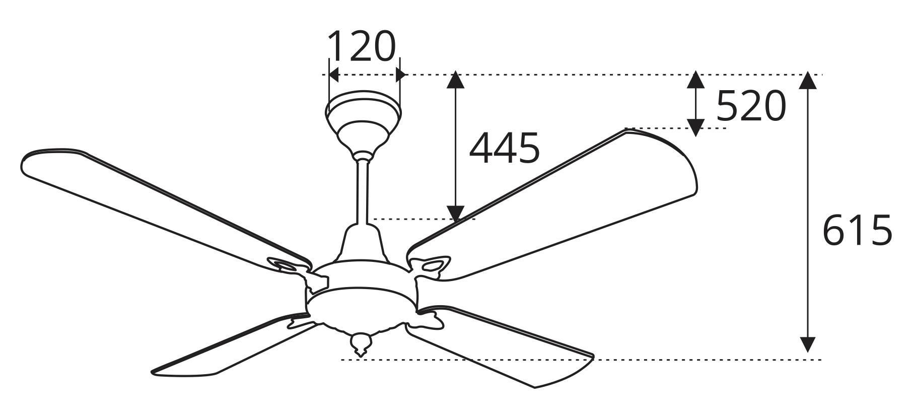 QUẠT TRẦN CỔ ĐIỂN SINWA S168