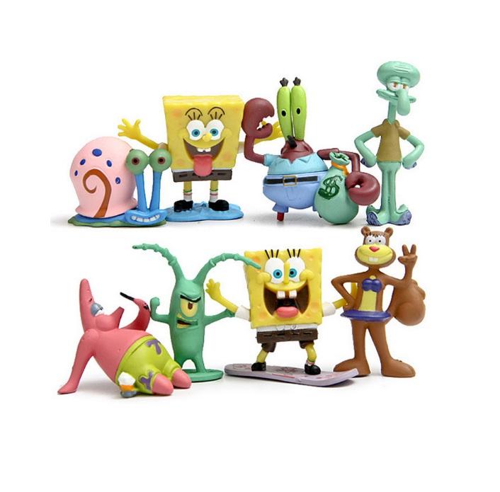 Mô Hình Đồ Chơi Các Nhân Vật Trong Phim (Chú bọt biển tinh nghịch SpongeBob)