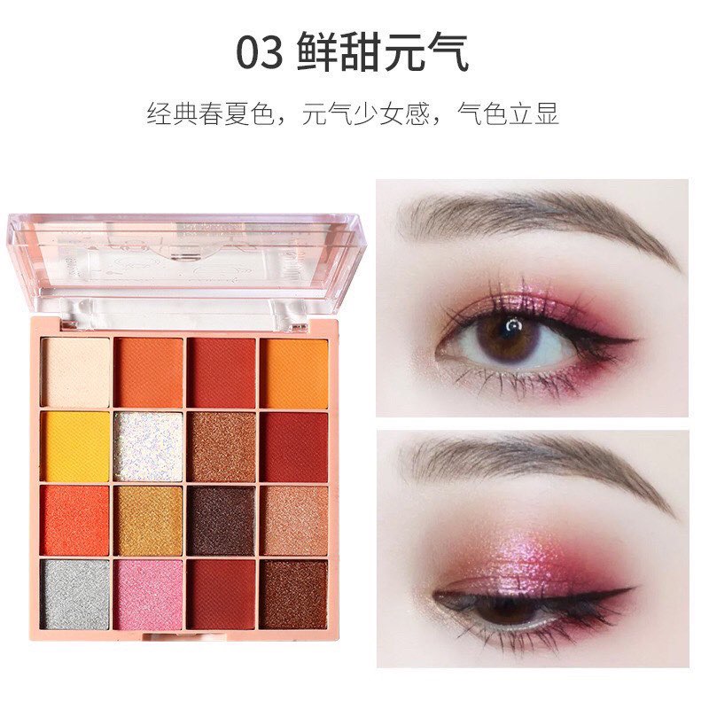[HCM]phấn mắt 16 ô lameila chất phấn mịn bám lâu[HOT]