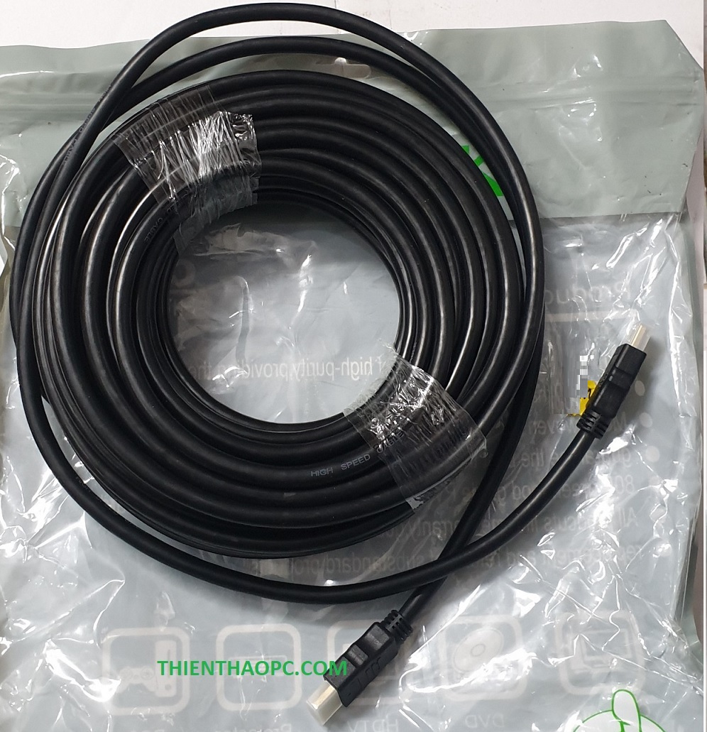 Dây Cáp tín hiệu HDMI 15M loại tròn Full HD (Màu đen)
